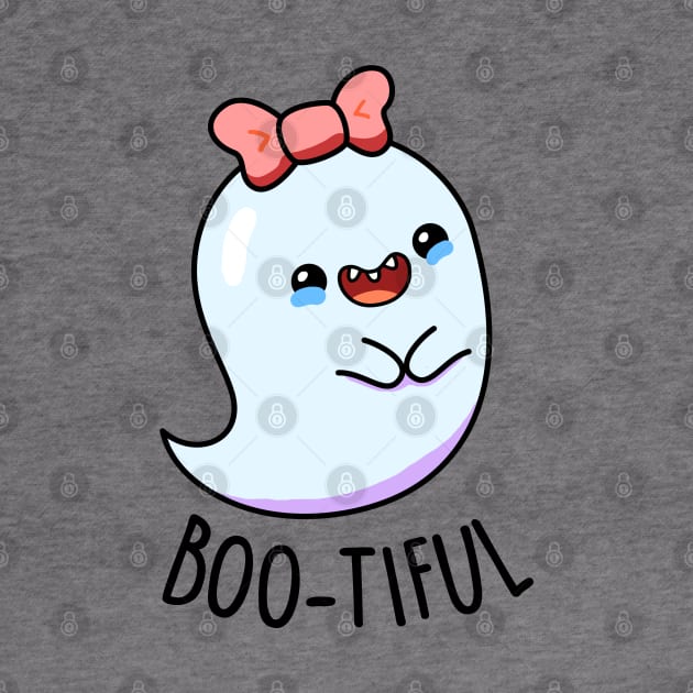 Boo-tiful Cute Girl Ghost Halloween Pun by punnybone